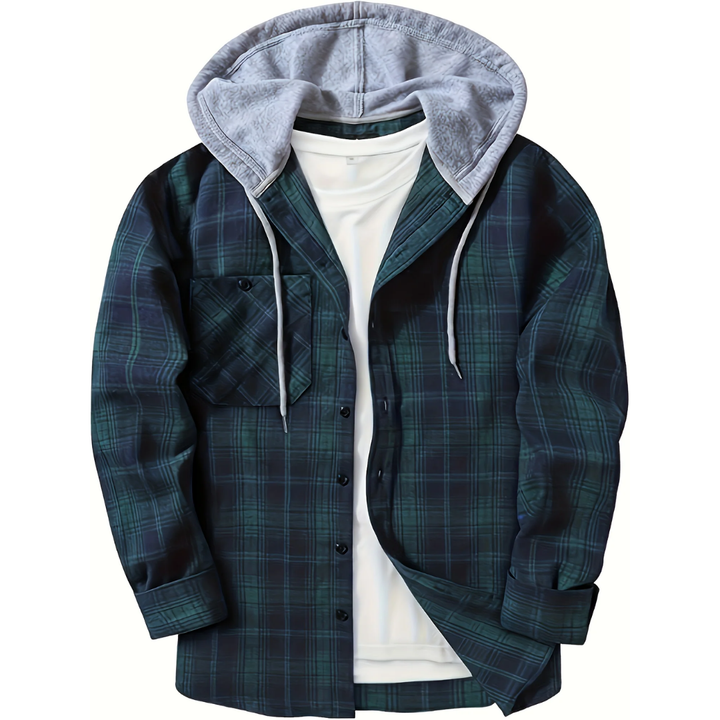 Haden | Stylish Plaid Hooded Jacket For Men