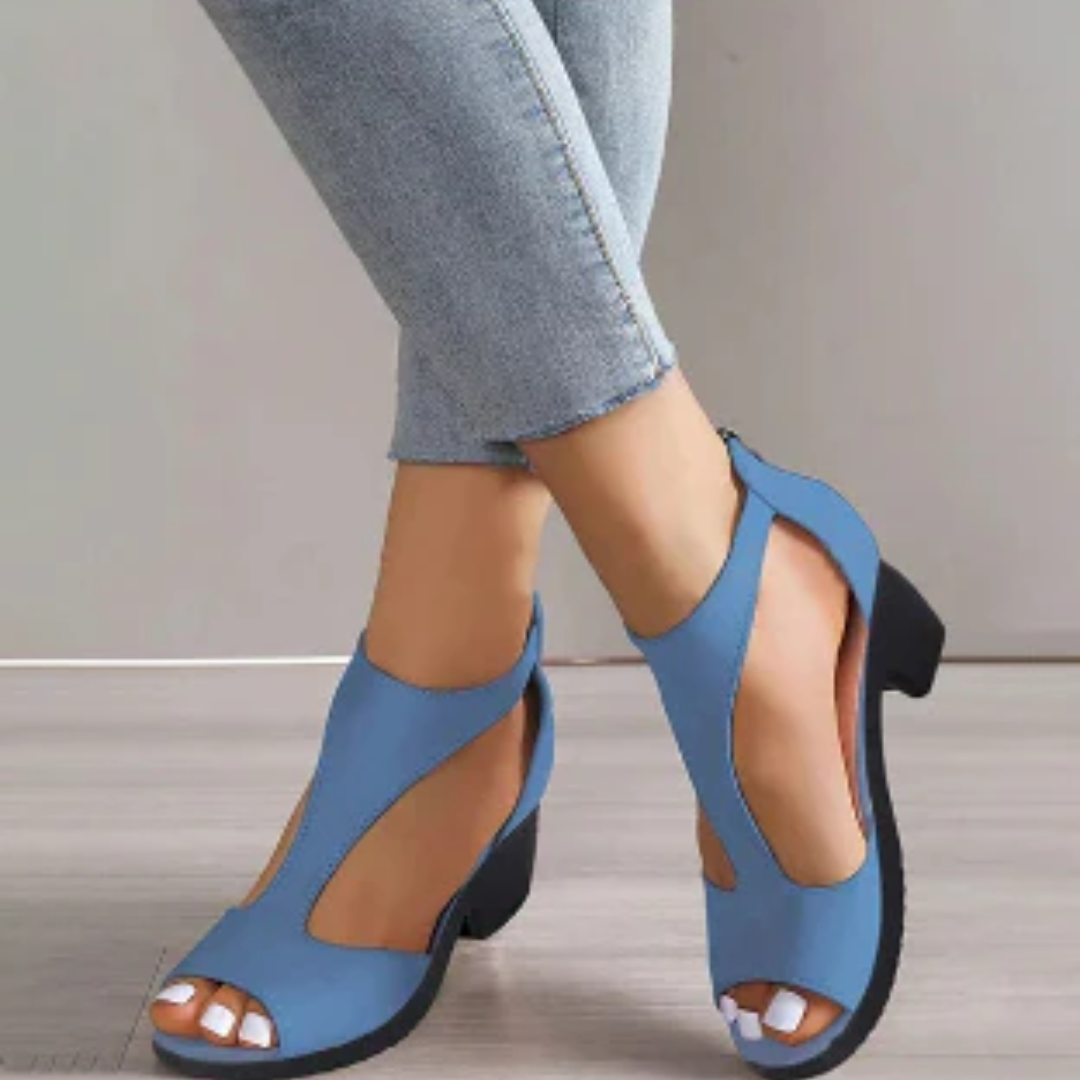 Nathalie | Open Toe Heels For Women