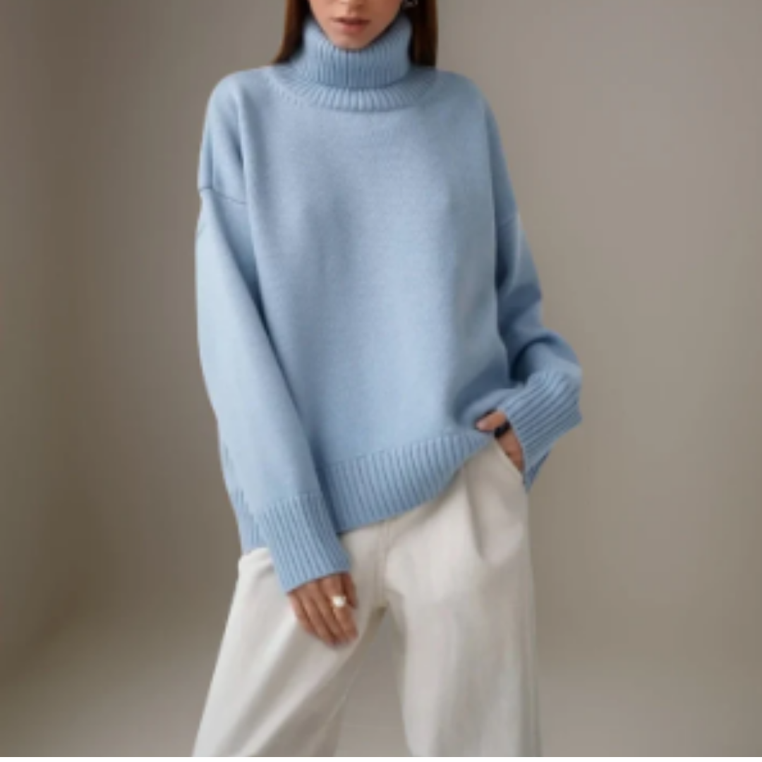 Roisin | Oversized Winter Warm Turtle Neck Sweater For Women