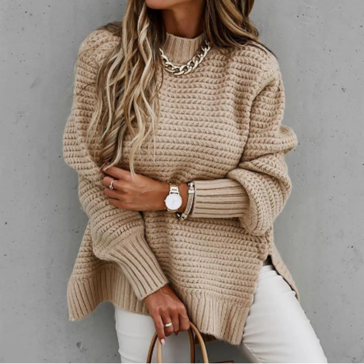 Tuscany | Winter Warm Round Neck Knitted Sweater For Women