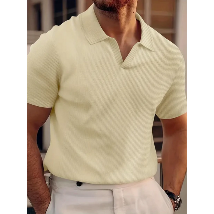 Cyrus | Casual Textured Polo Shirt For Men