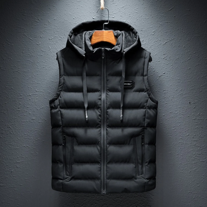 Braydan | Classic Warm Hooded Puffer Vest For Men