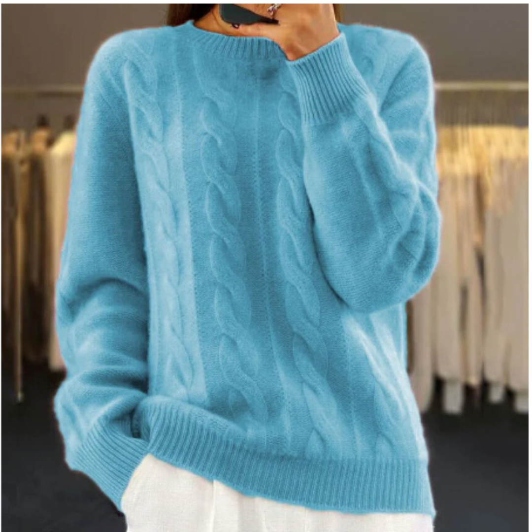 Pipper | Comfortable Winter Warm Cable Knit Sweater For Women