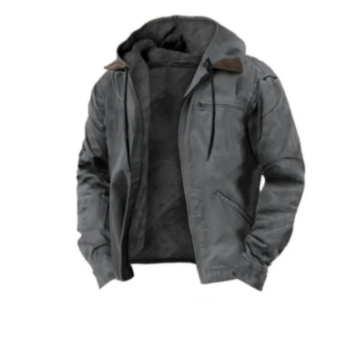 Xian | Stylish Warm Hooded Long Sleeve Jacket For Men