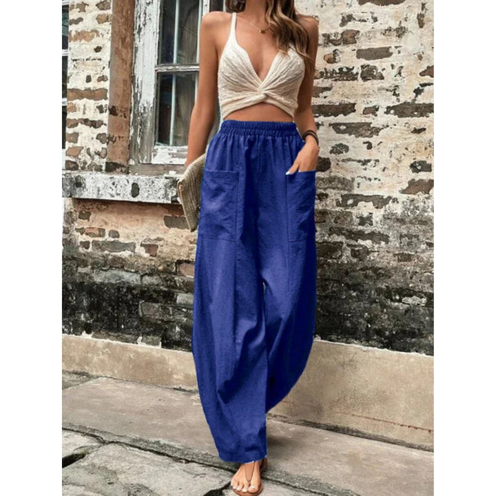 Talia | Summer High Waisted Wide Leg Pants For Women