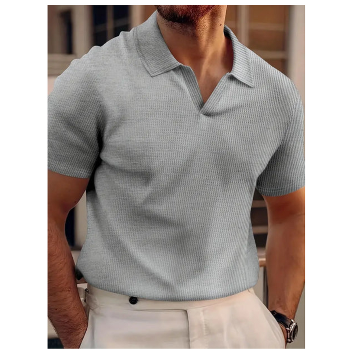 Cyrus | Casual Textured Polo Shirt For Men