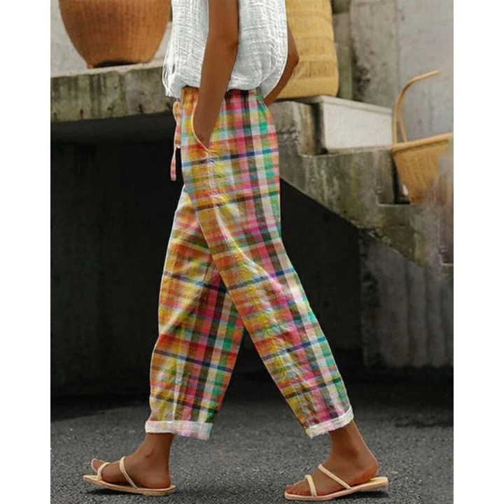 Beverly | Summer Plaid Pants For Women