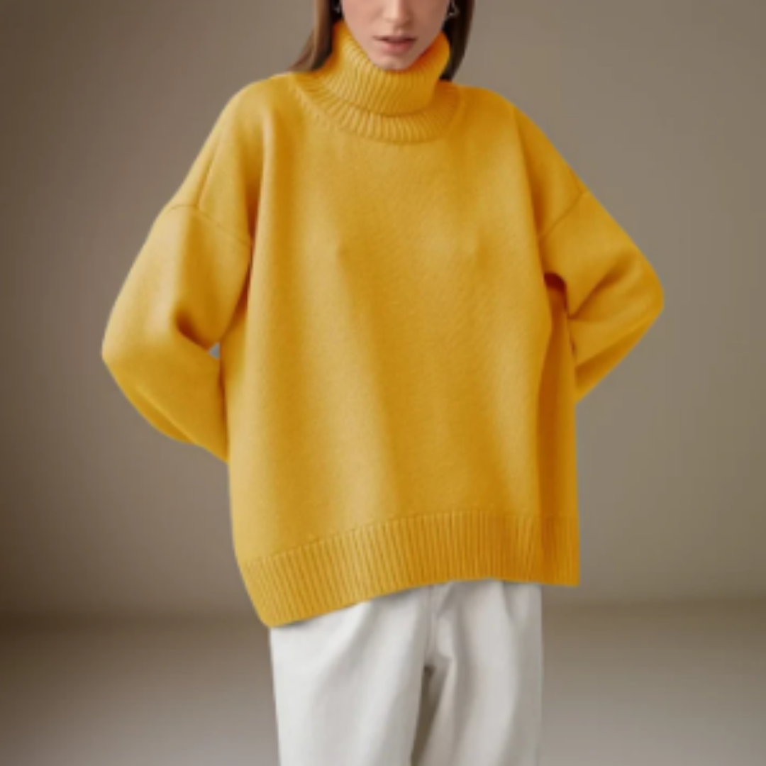 Roisin | Oversized Winter Warm Turtle Neck Sweater For Women