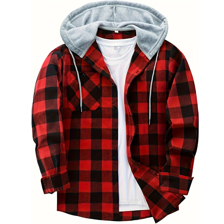 Haden | Stylish Plaid Hooded Jacket For Men