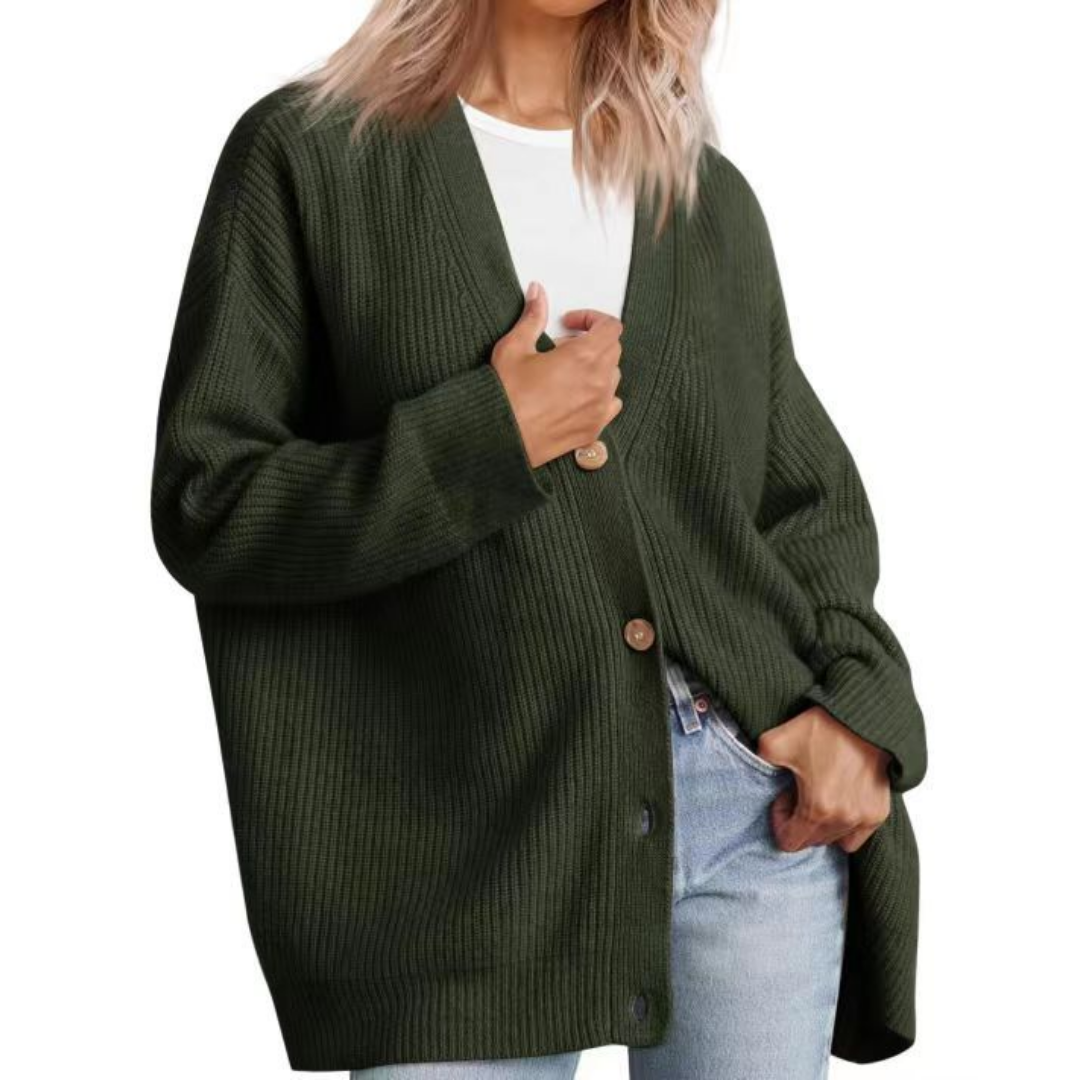 Levey | Casual Warm Oversized Ribbed Cardigan For Women