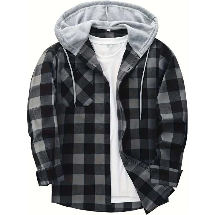 Haden | Stylish Plaid Hooded Jacket For Men