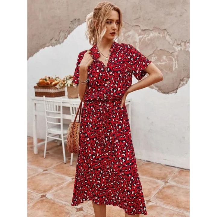 Elodia | Summer Bohemian Midi Dress For Women