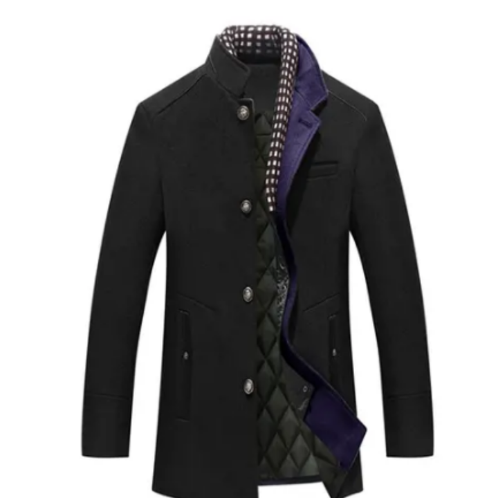 Udell | Stylish Warm Layered Button Down Coat For Men