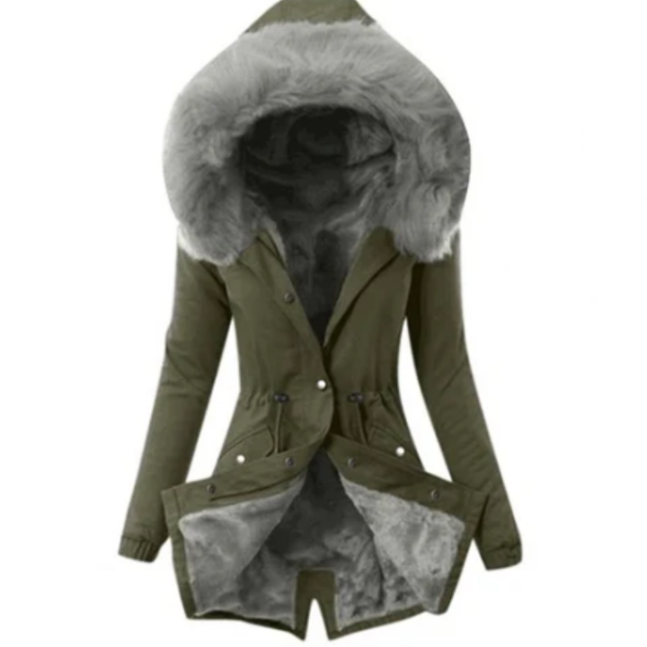 Velvie | Winter Warm Slim Fit Parka Jacket For Women