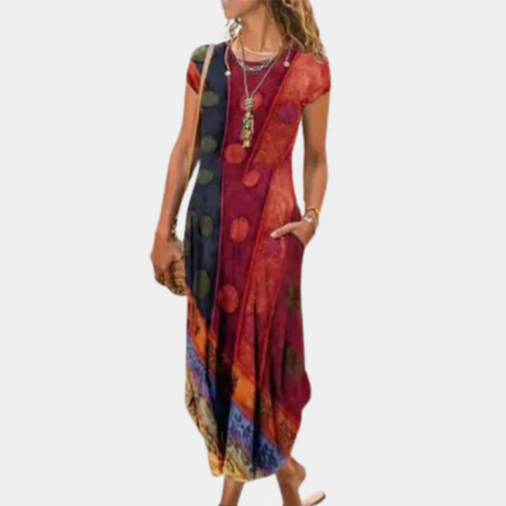 Floribeth | Vintage Summer Maxi Dress For Women