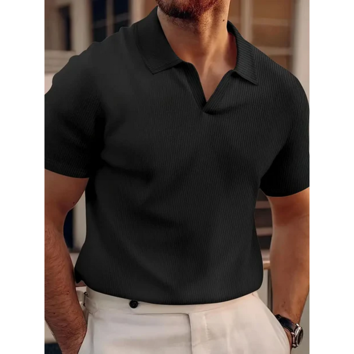 Cyrus | Casual Textured Polo Shirt For Men