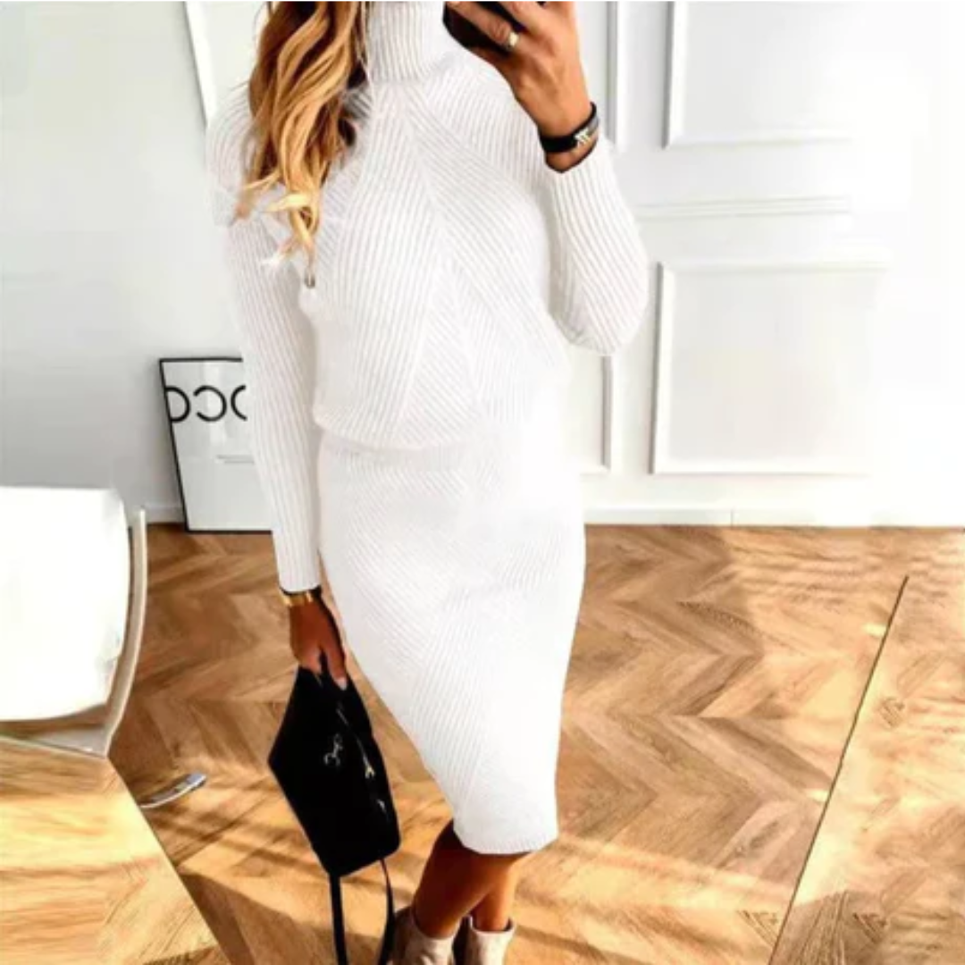 Chim | Winter Knitted Midi Dress For Women