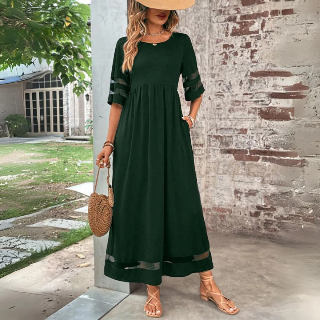 Audrianna | Casual Summer A Line Midi Dress For Women