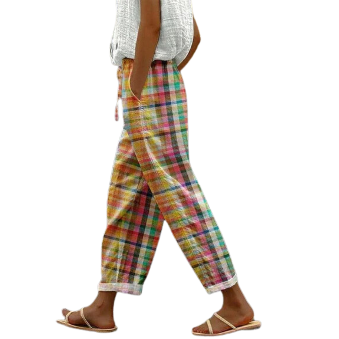 Beverly | Summer Plaid Pants For Women