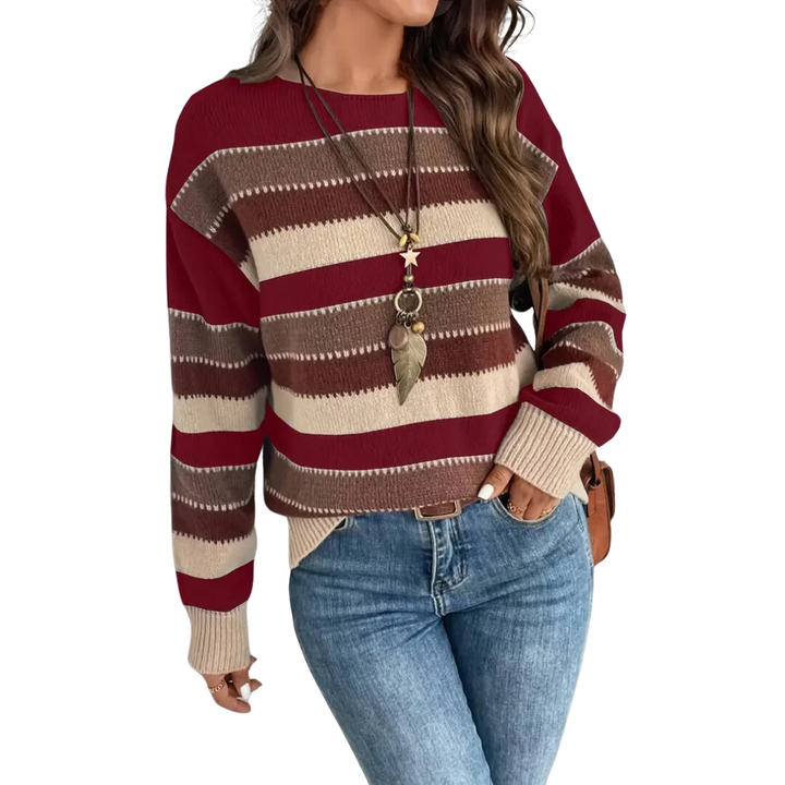 Gianella | Comfortable Stripe Knitted Sweater For Women