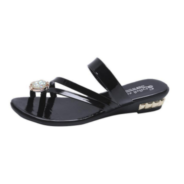 Ingreg | Summer Flower Detail Orthopedic Slip On Sandals For Women