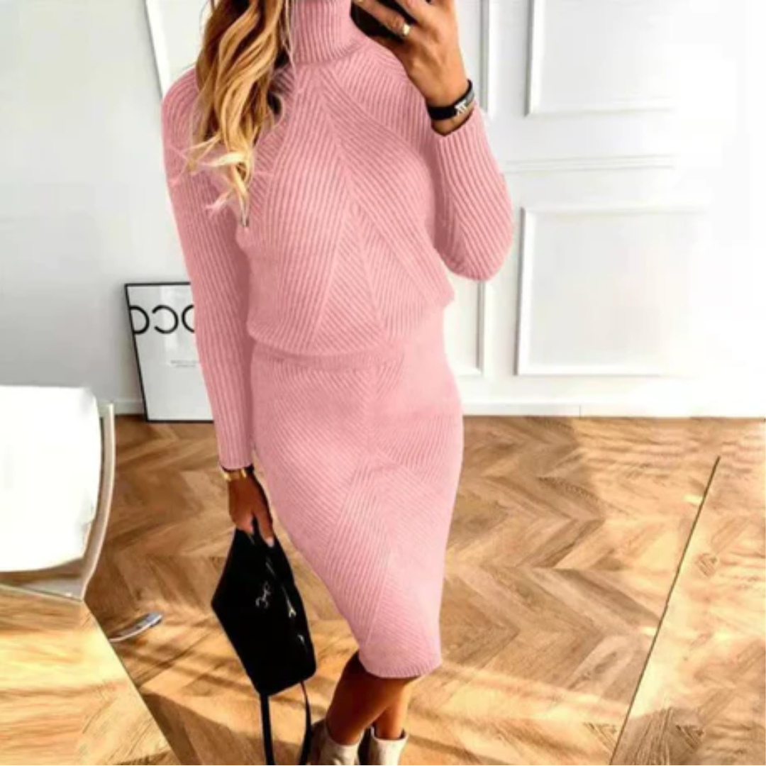 Chim | Winter Knitted Midi Dress For Women