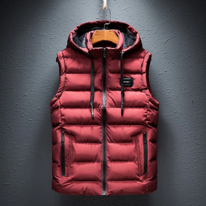 Braydan | Classic Warm Hooded Puffer Vest For Men