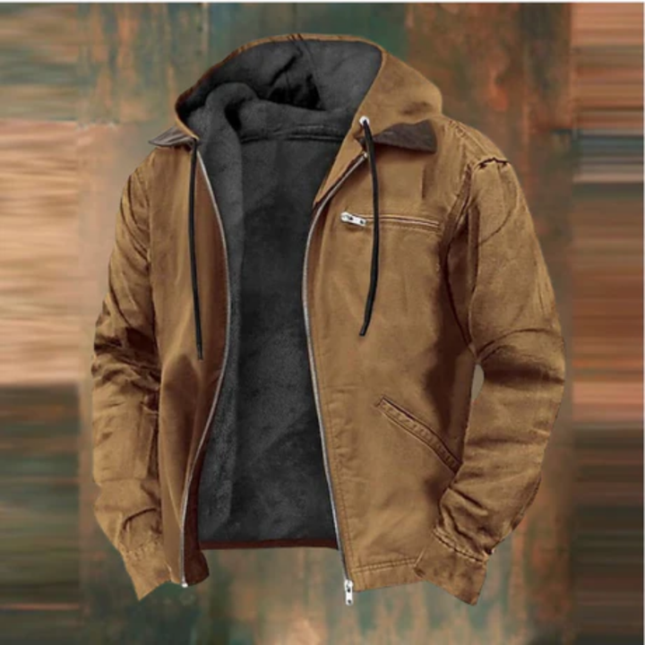 Moby | Casual Winter Zip Up Bomber Jacket With Hood For Men