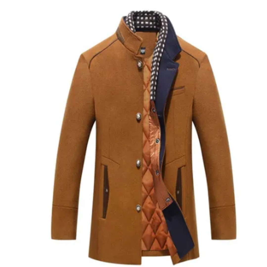 Udell | Stylish Warm Layered Button Down Coat For Men