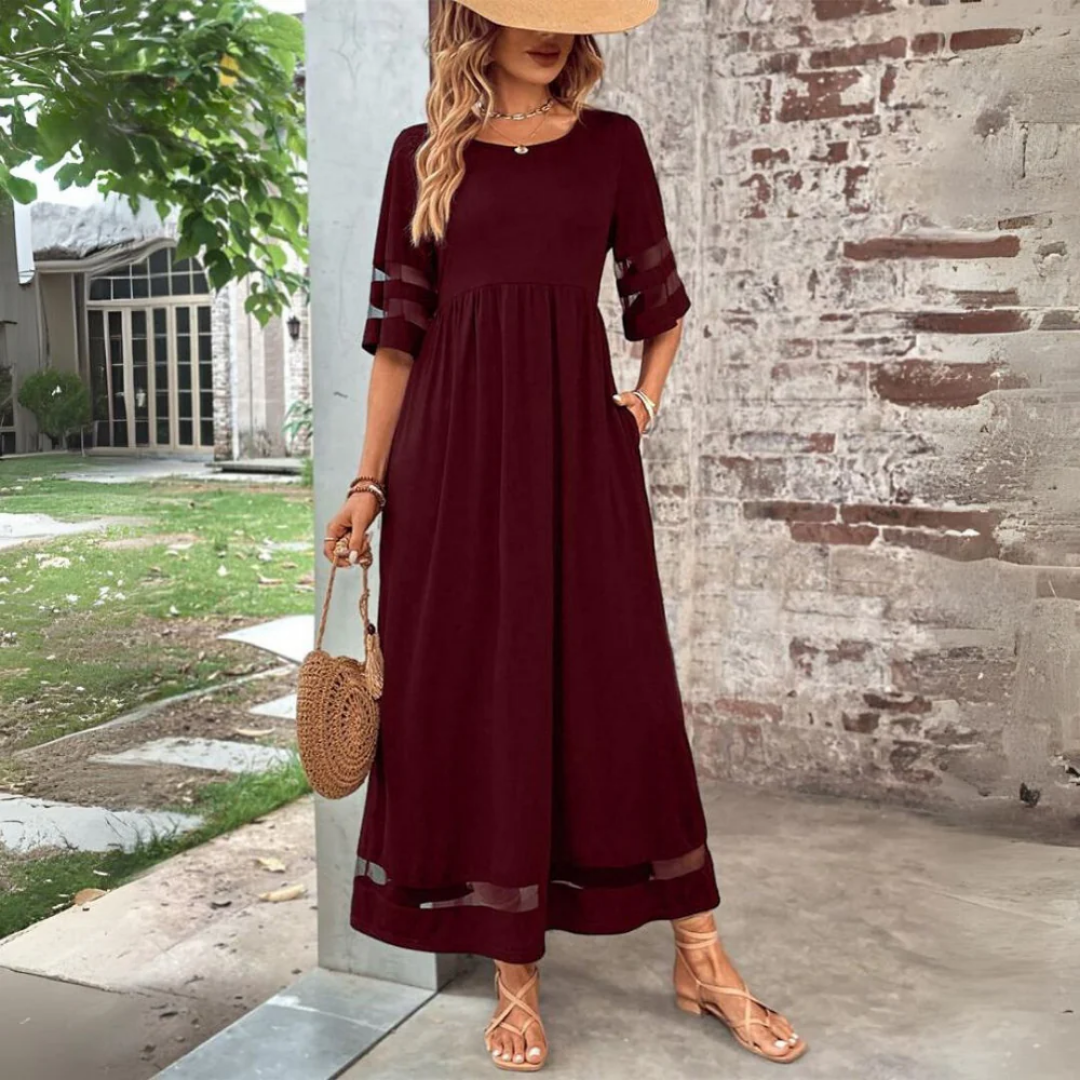 Audrianna | Casual Summer A Line Midi Dress For Women