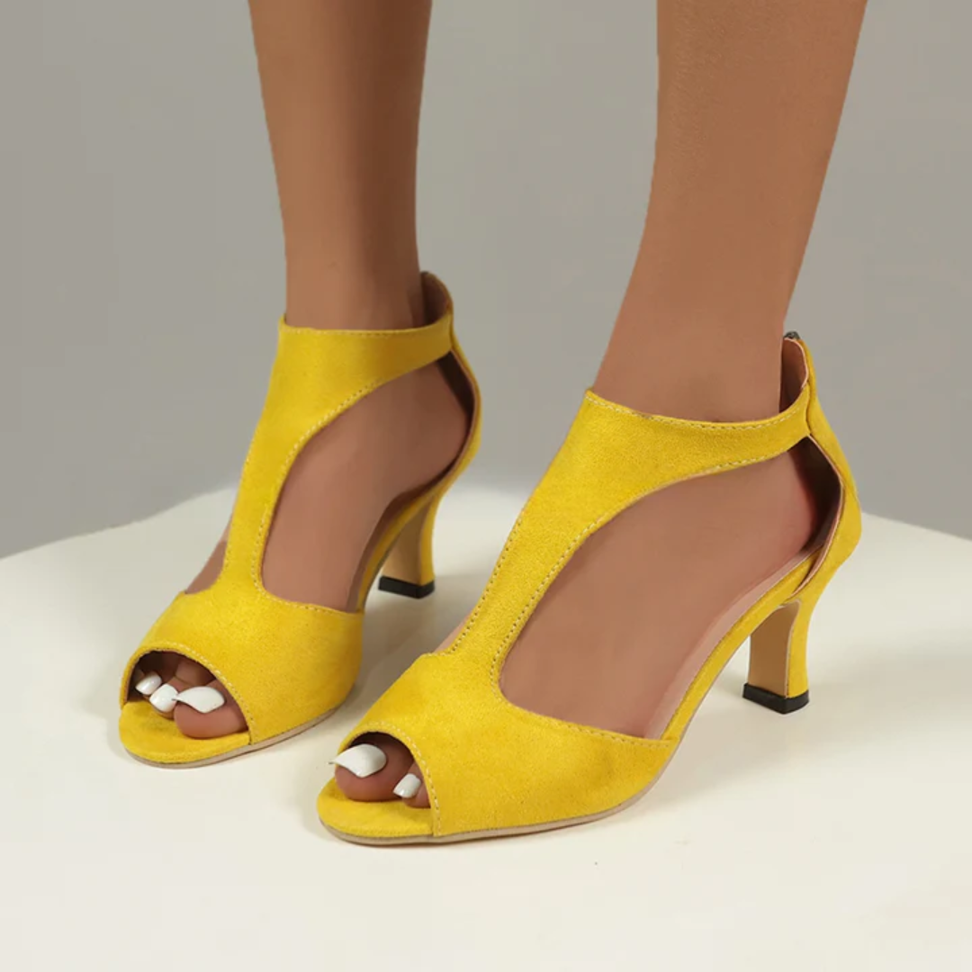 Nathalie | Open Toe Heels For Women