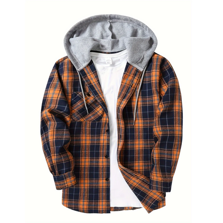 Haden | Stylish Plaid Hooded Jacket For Men