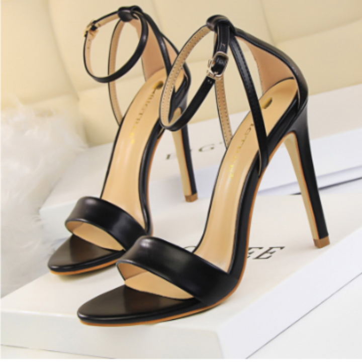 Dylla | Open Toe Ankle Strap Orthopedic Heel Sandals For Women