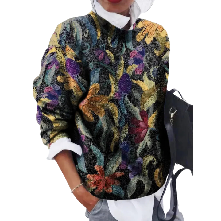 Honea | Stylish Warm Floral Sweater For Women