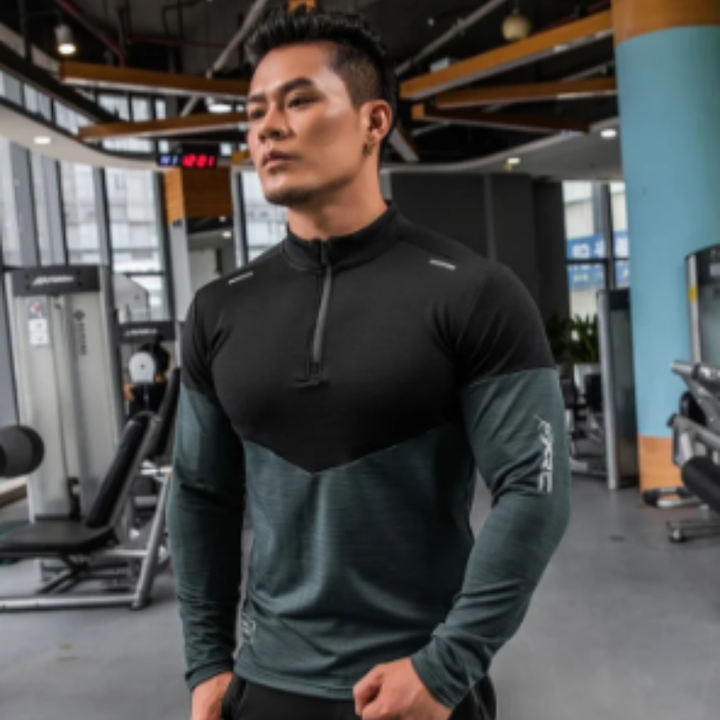 Rick | Gym Fit Half Zip Shirt For Men