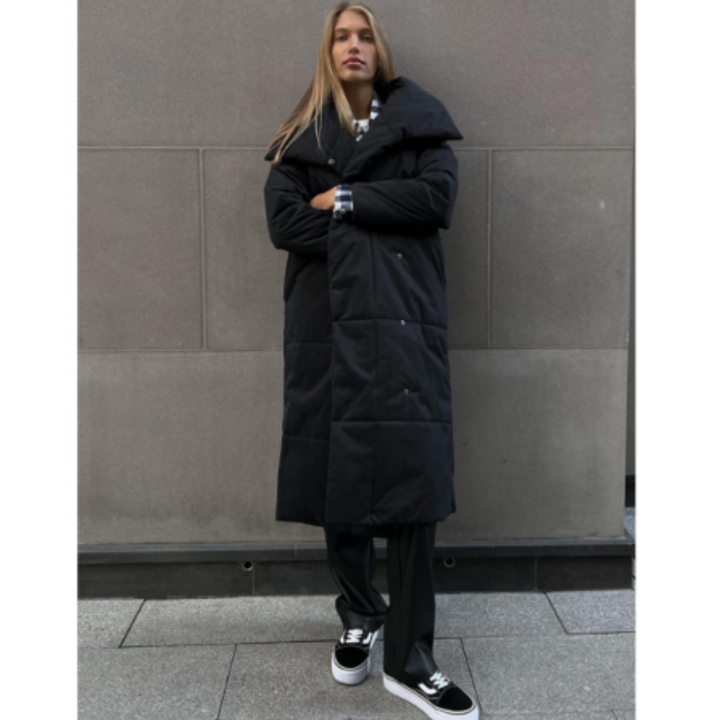 Viviette | Winter Warm Puffer Long Coat For Women