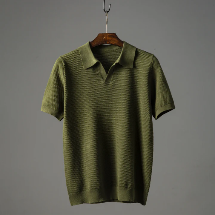 James | Ribbed Summer Polo Shirt For Men