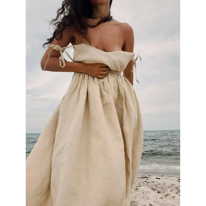 Miles | Summer Backless Midi Dress For Women