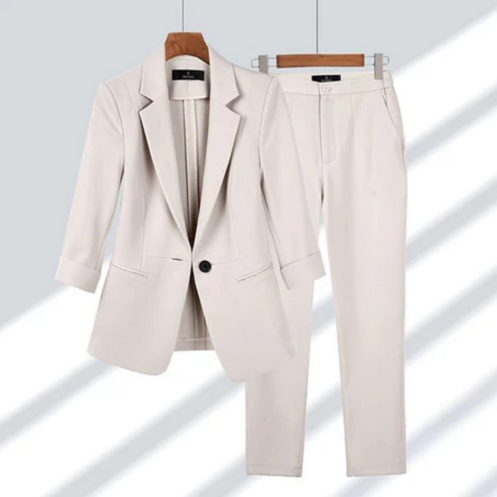 Mayflower | Elegant Work Pants And Blazer Set For Women