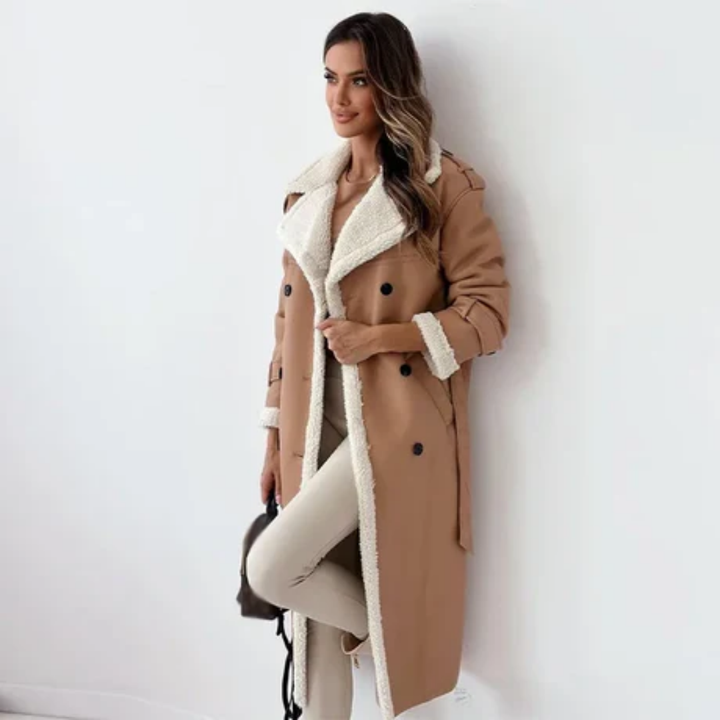 Nadalee | Stylish Winter Warm Lapel Collar Trench Coat For Women