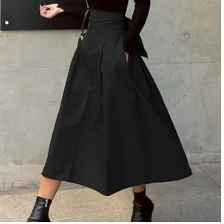 Oaklyn | Casual High Waisted A Line Skirt For Women