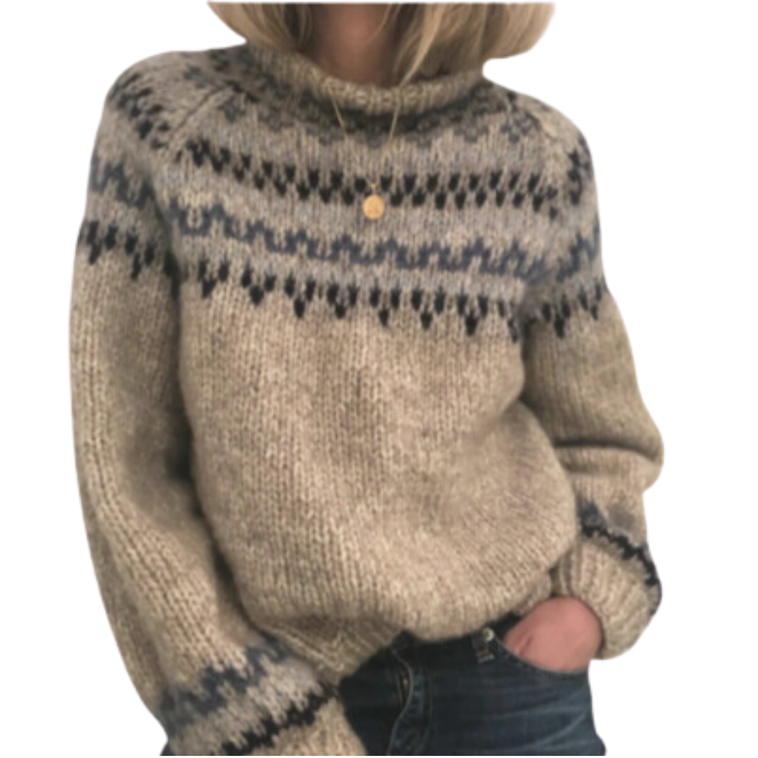 Yolotli | Warm Long Sleeve Knitted Sweater For Women