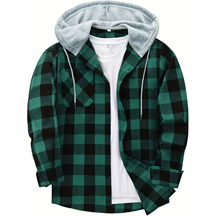 Haden | Stylish Plaid Hooded Jacket For Men