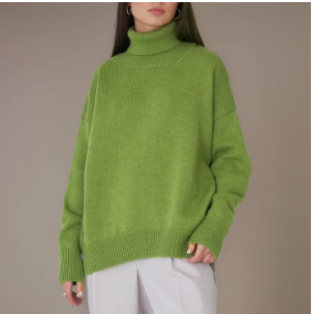 Roisin | Oversized Winter Warm Turtle Neck Sweater For Women