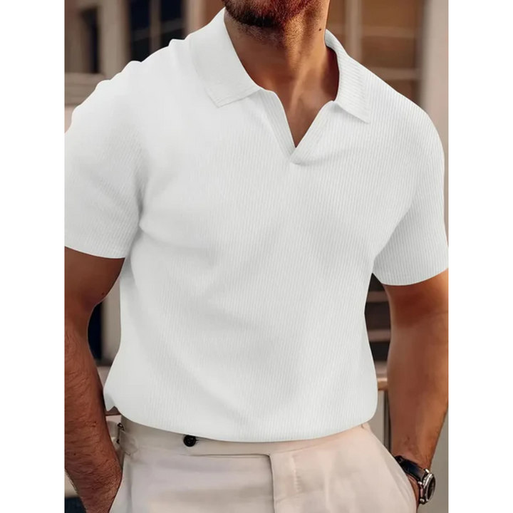 Cyrus | Casual Textured Polo Shirt For Men