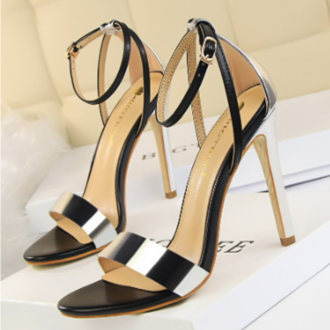 Dylla | Open Toe Ankle Strap Orthopedic Heel Sandals For Women