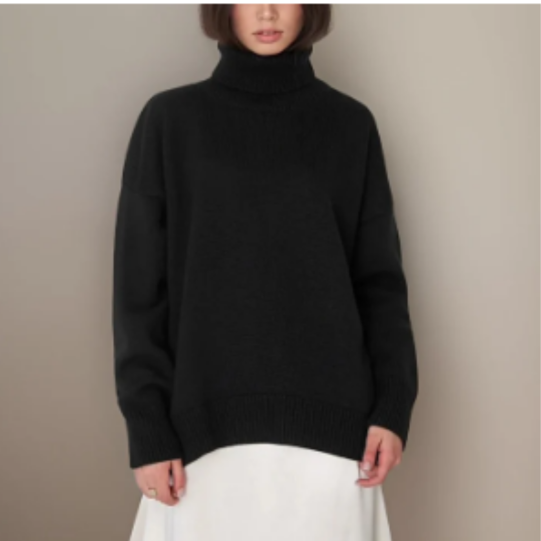 Roisin | Oversized Winter Warm Turtle Neck Sweater For Women