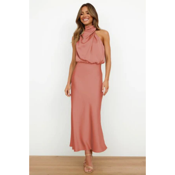 Kiara | Chic Turtle Neck Midi Dress For Women