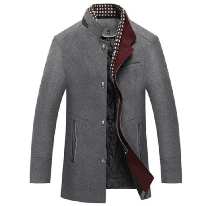 Udell | Stylish Warm Layered Button Down Coat For Men