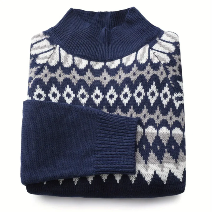 Flossy | Winter Warm Patterned Knitted Sweater For Women